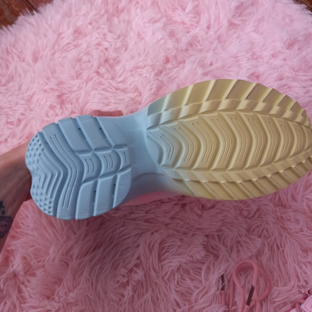 SOLD! YRU Pastel platform sneakers! Brand New in box w dust bags! Sz 7.5 - Picture 5 of 13